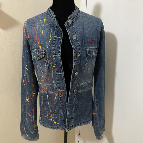 Woman denim jacket - Picture 1 of 10